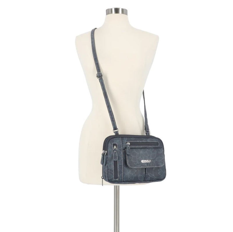 MultiSac Zippy Triple Compartment Crossbody Handbag