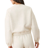 Marine Layer Womens Corbet Quilted Crewneck Sweatshirt