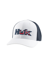 Huk Mens USA 110 Performance Logo Trucker Hat