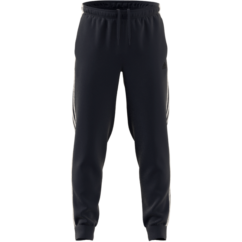 adidas Mens Essentials Warm Up Tapered 3 Stripes Track Pants ShopCGX