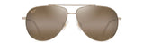 Maui Jim Hau'oli Shiny Light Gold with Orange & Yellow Frame - HCL Bronze Lens - Polarized Sunglasses