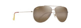 Maui Jim Hau'oli Shiny Light Gold with Orange & Yellow Frame - HCL Bronze Lens - Polarized Sunglasses