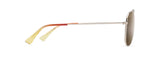 Maui Jim Hau'oli Shiny Light Gold with Orange & Yellow Frame - HCL Bronze Lens - Polarized Sunglasses