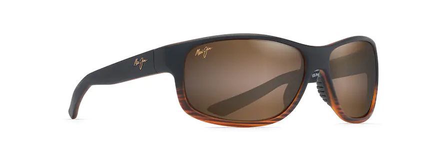 Maui Jim Kaiwi Channel Dark Brown Stripe Frame - HCL Bronze Maui Jim Kaiwi Channel Dark Brown Stripe Frame - HCL Bronze