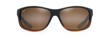 Maui Jim Kaiwi Channel Dark Brown Stripe Frame - HCL Bronze Lens - Polarized Sunglasses