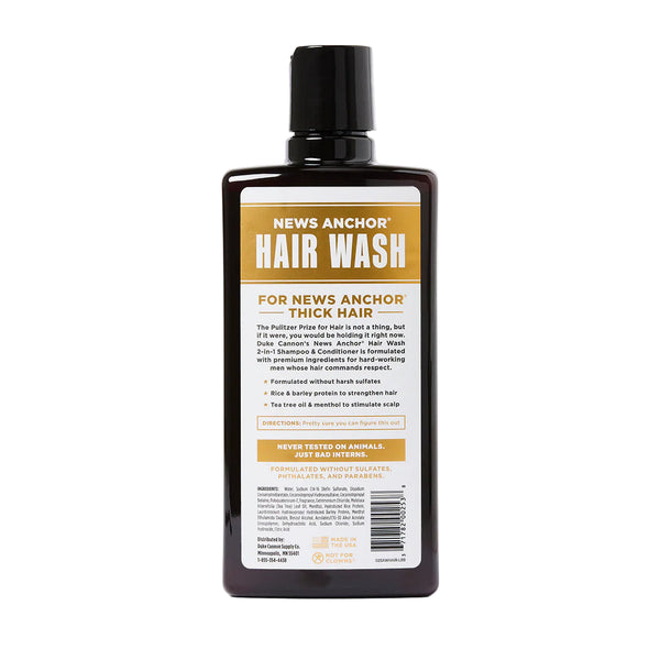 Duke Cannon Supply Co. News Anchor 2-In-1 Hair Wash - Sawtooth