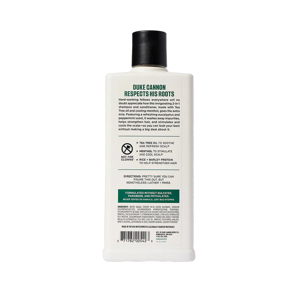Duke Cannon Supply Co. Shampoo + Conditioner - Tea Tree