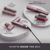 Shark FlexFusion Ceramic Air Styling Straightener + Curler