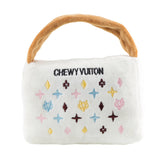 Haute Diggity Dog White Chewy Vuiton Handbag Plush Dog Toy - Large