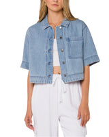 Velvet Heart Womens Heather Vintage Cloud Short Sleeve Shirt