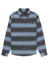 Hurley Mens Eugene Stripe Flannel Long Sleeve Shirt