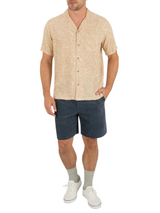 Hurley Mens Lisbon Camp Short Sleeve Shirt