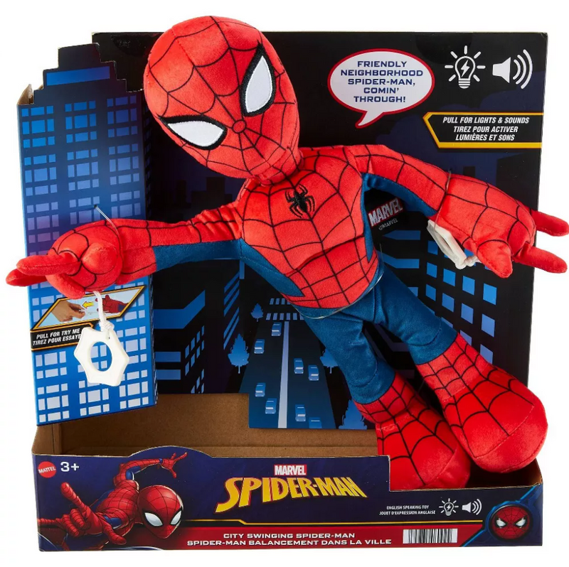 Marvel City Swinging Spider-Man Plush