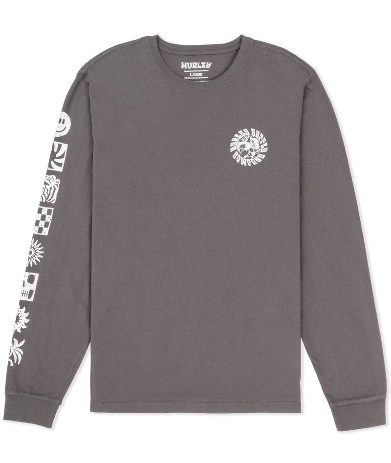 Hurley Mens Skull Mandala Long Sleeve T-Shirt – ShopCGX