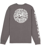 Hurley Mens Skull Mandala Long Sleeve T-Shirt