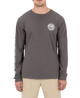 Hurley Mens Skull Mandala Long Sleeve T-Shirt