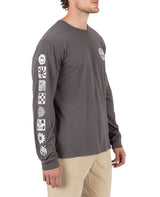Hurley Mens Skull Mandala Long Sleeve T-Shirt