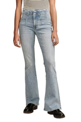 Lucky Brand Womens High Rise Seamed Stevie Flare Jeans - Aquarius