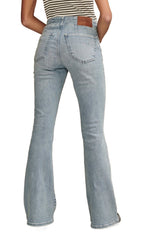 Lucky Brand Womens High Rise Seamed Stevie Flare Jeans - Aquarius