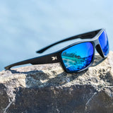 Knockaround High Stakes Midnight Ocean Frame - Moonshine Lens - Polarized Sunglasses