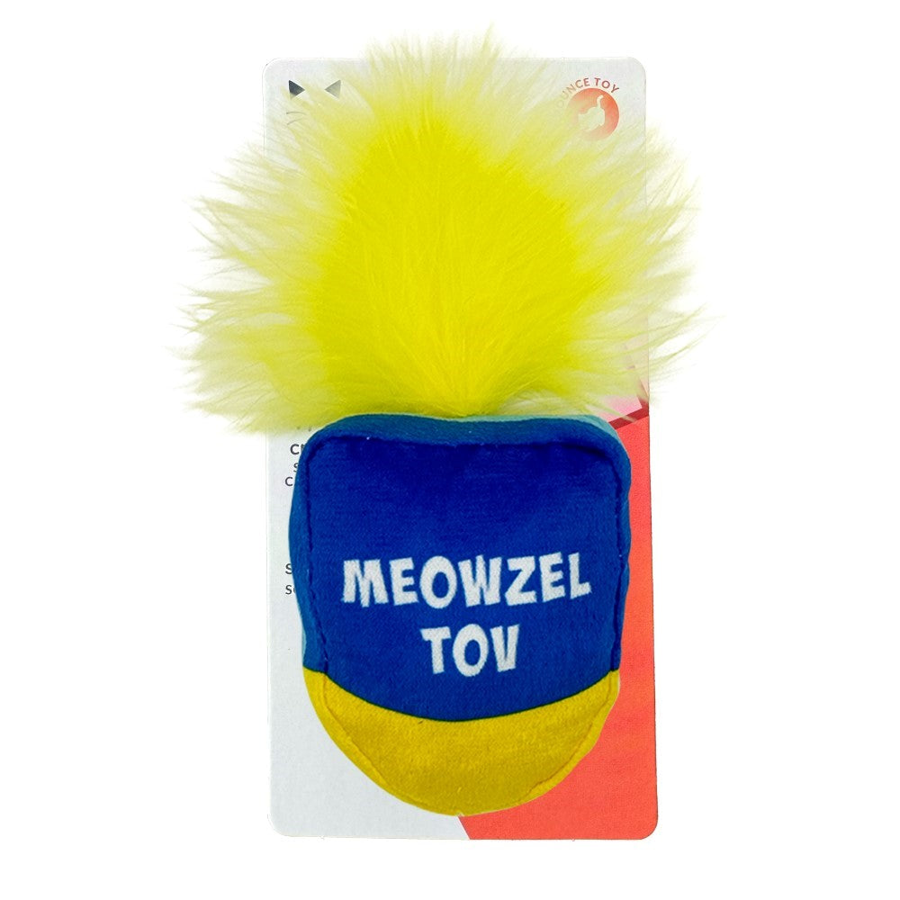 Huxley & Kent Meow-zel Tov Dreidel Plush Cat Toy