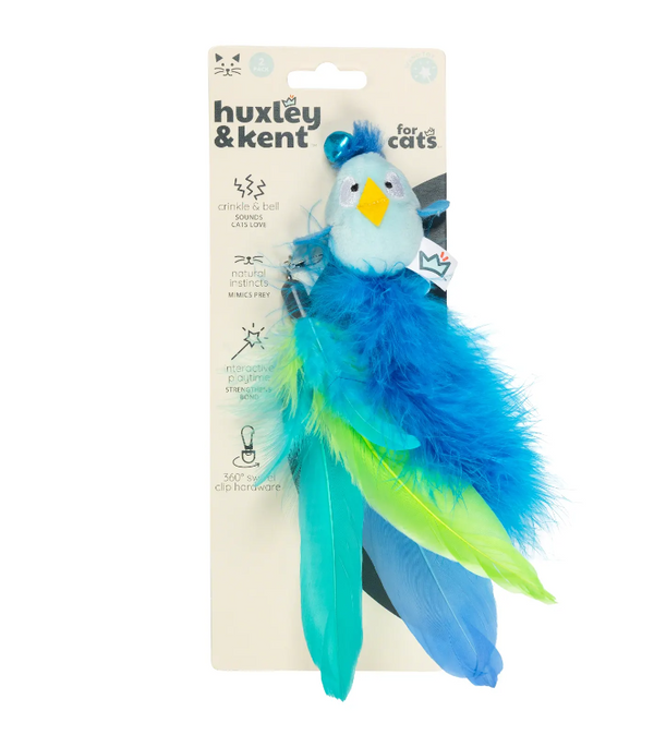 Huxley & Kent Blue Birdy Feather Teasers Wand Refill - 2 Pack