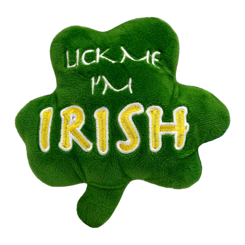 Huxley & Kent Lick Me Shamrock Power Plush Dog Toy