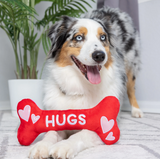 Huxley & Kent Hugs & Kisses Bone 2.0 Power Plush Dog Toy - Size Large
