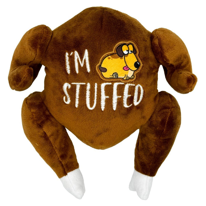 Huxley & Kent I'm Stuffed Turkey Power Plush Dog Toy - Small