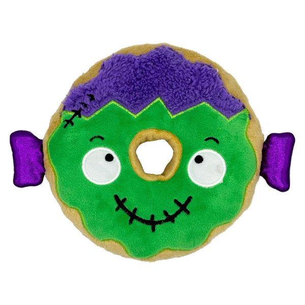 Huxley & Kent Frankenstein Donut Power Plush Dog Toy