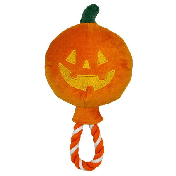 Huxley & Kent Jack O Lantern Safety Pop Power Plush Dog Toy