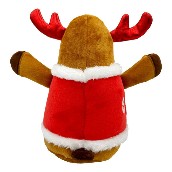 Huxley & Kent Rocky Reindeer Power Plush Dog Toy - Large