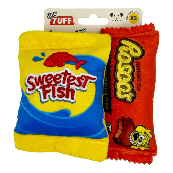 Huxley & Kent Fishing For Sweets Tiny Tuff Dog Toy