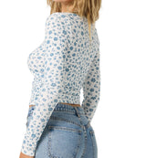 O'Neill Womens Gaia Primrose Long Sleeve Top