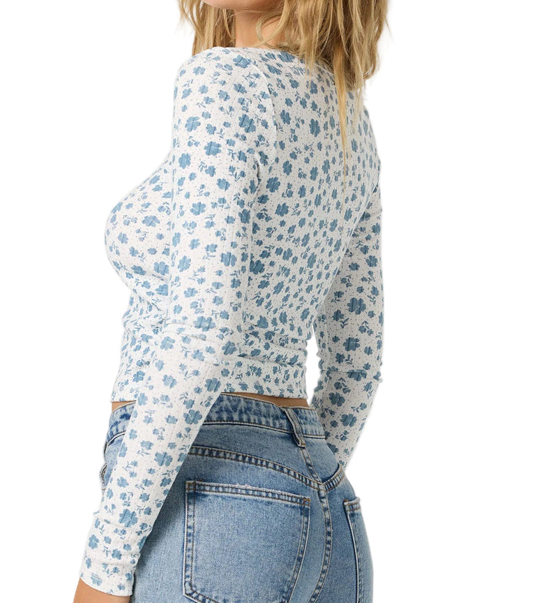 O'Neill Womens Gaia Primrose Long Sleeve Top