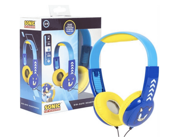 Sakar Sonic The Hedgehog Kids-Safe Wired Headphones