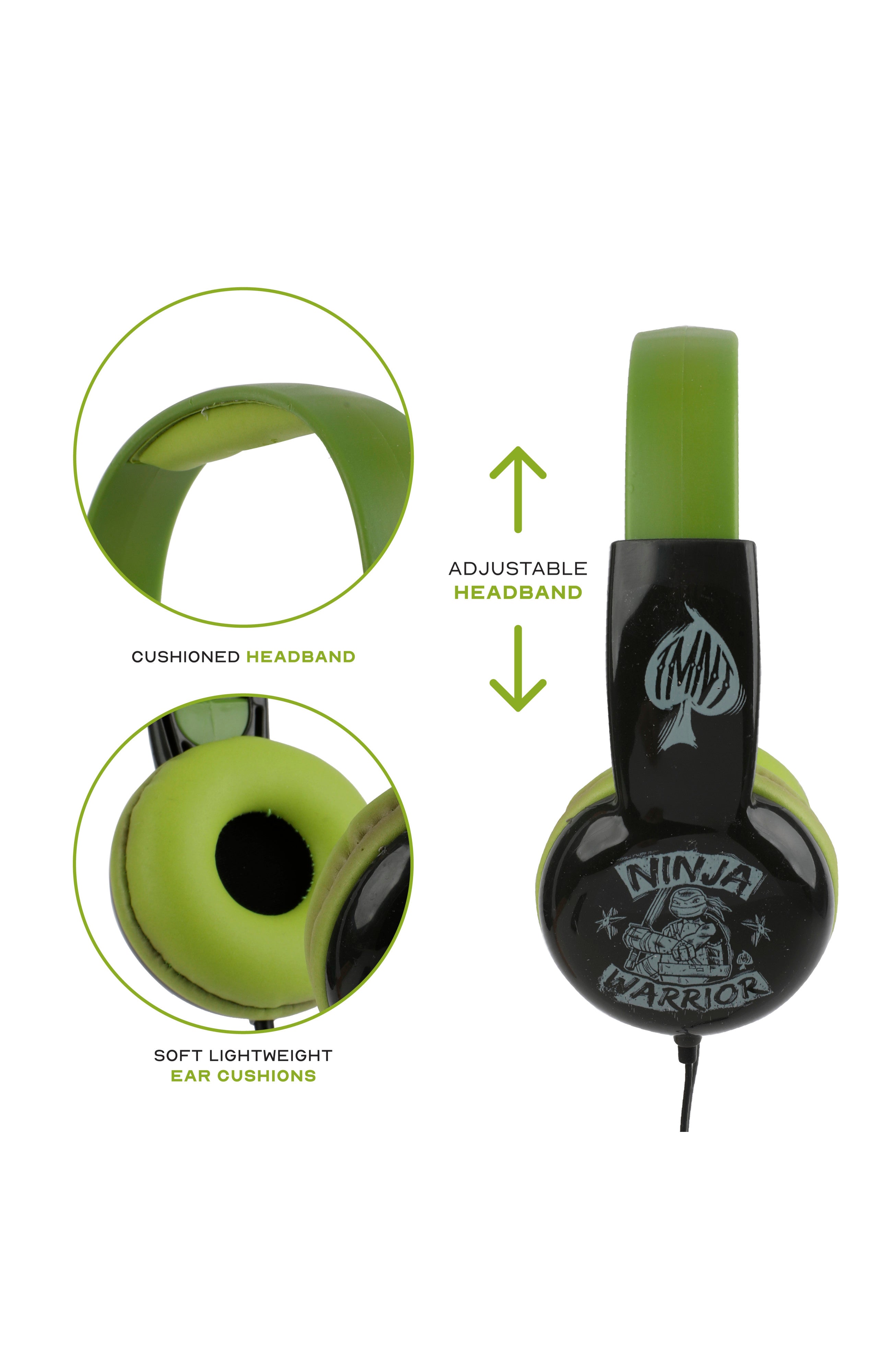 Sakar Teenage Mutant Ninja Turtles Kid Safe Over The Ear Headphones