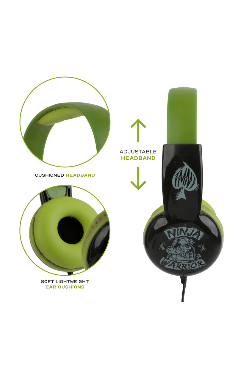 Sakar Teenage Mutant Ninja Turtles Kid Safe Over The Ear Headphones