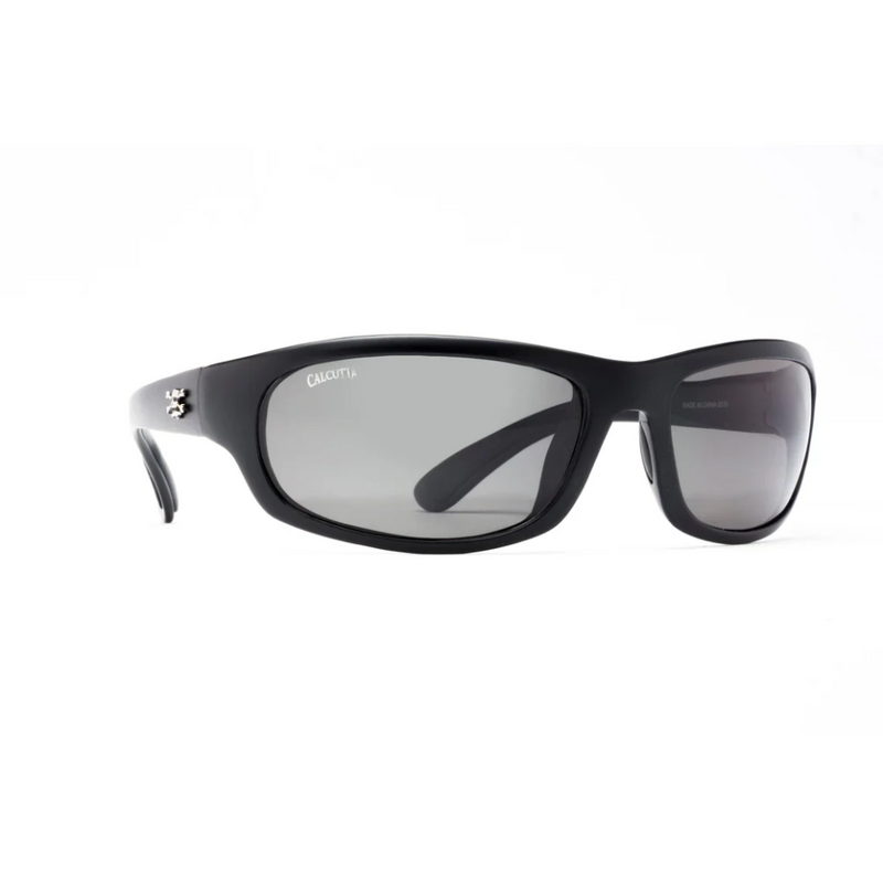 Calcutta Horseshoe Matte Black Frames - Gray Lens - Polarized Sunglasses