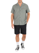 Hurley Mens Lay Day Camp Short Sleeve Shirt