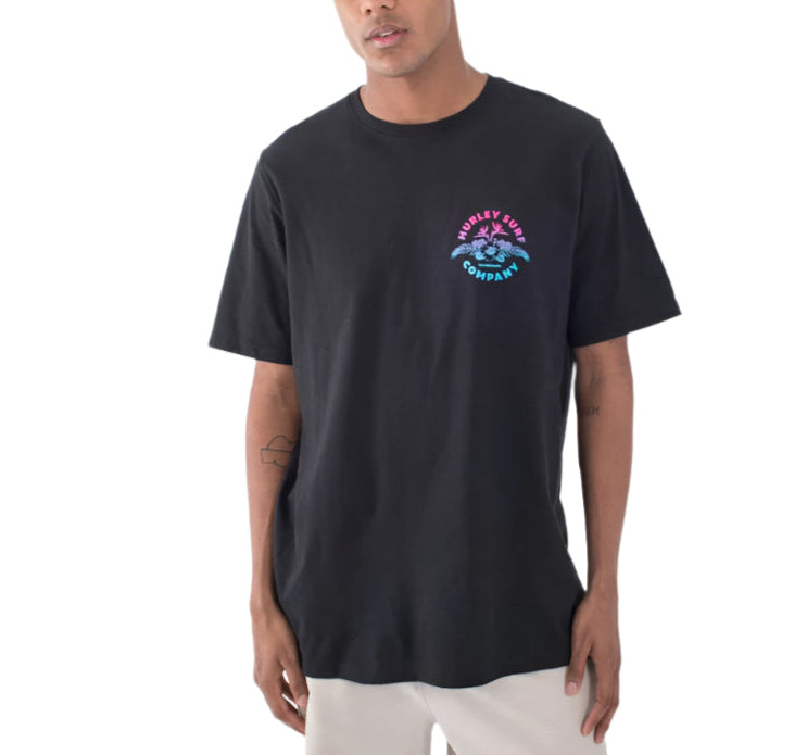 T-shirt Uomo Hurley Premium – Stars And Bars, Manica Corta, Colore Nero, Taglia Media