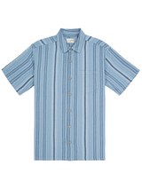 Hurley Mens Oceanside Stripe Short Sleeve Shirt