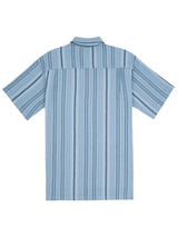 Hurley Mens Oceanside Stripe Short Sleeve Shirt