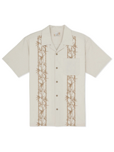 Hurley Mens Sano Camp Embroidered Short Sleeve Button-Up Shirt