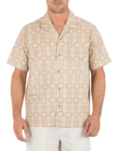 Hurley Mens Dogpatch Camp Short Sleeve Shirt