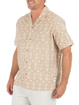 Hurley Mens Dogpatch Camp Short Sleeve Shirt