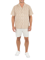 Hurley Mens Dogpatch Camp Short Sleeve Shirt