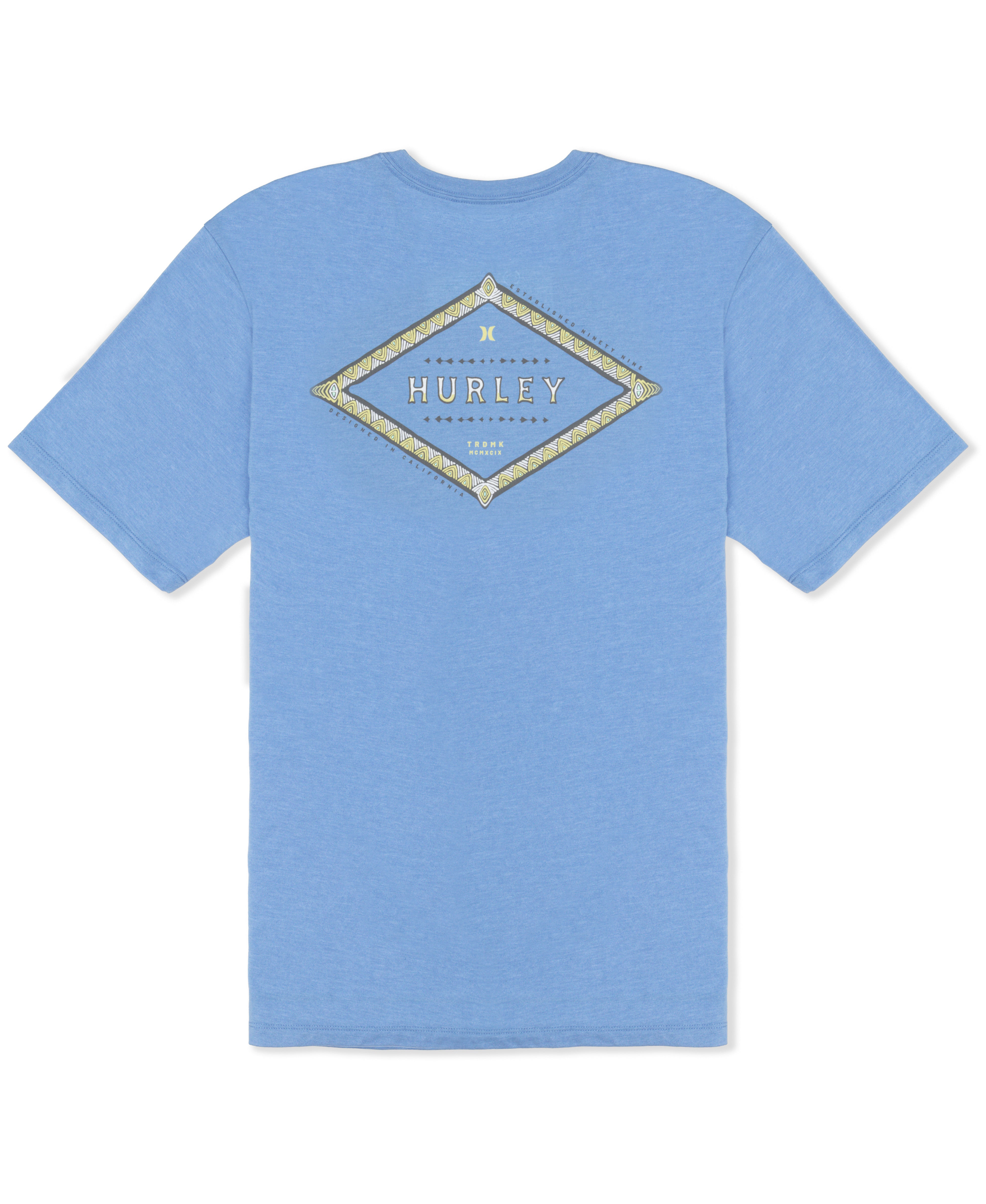 Hurley Mens Hieroglyph Short Sleeve T-Shirt