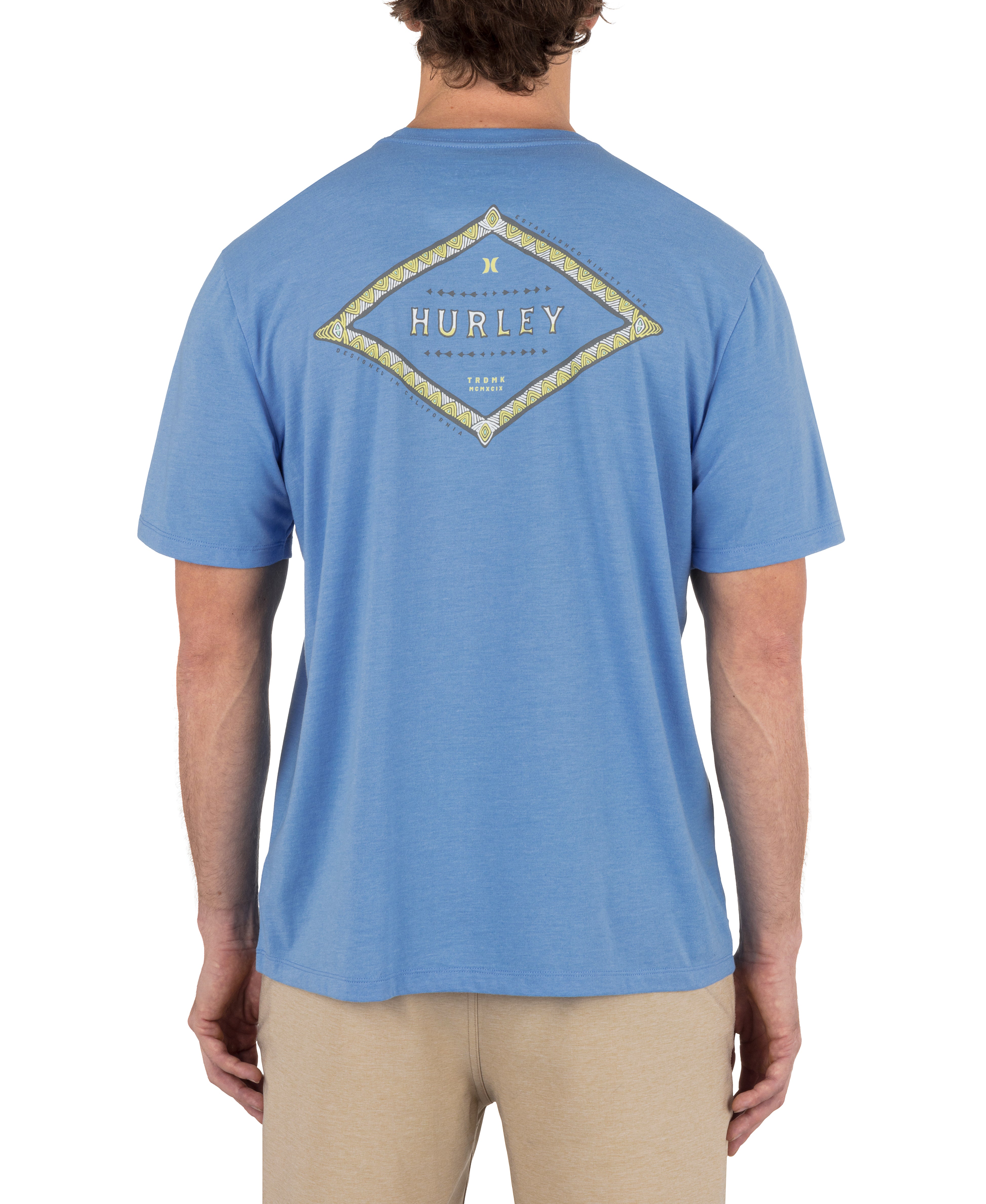 Hurley Mens Hieroglyph Short Sleeve T-Shirt