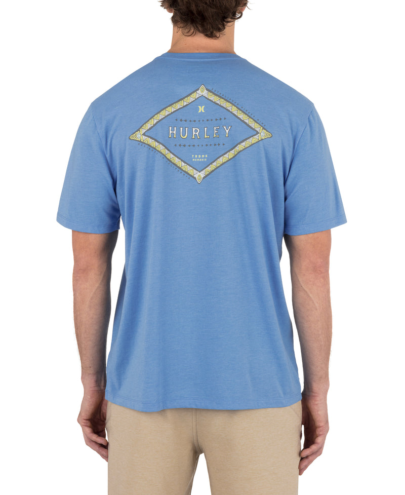 Hurley Mens Hieroglyph Short Sleeve T-Shirt
